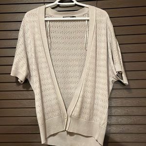 George open front short sleeve cardigan